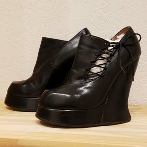 Vintage Fluevog Ultra Vog Grand National Shoes Super Rare Platform Hoof Heel 8